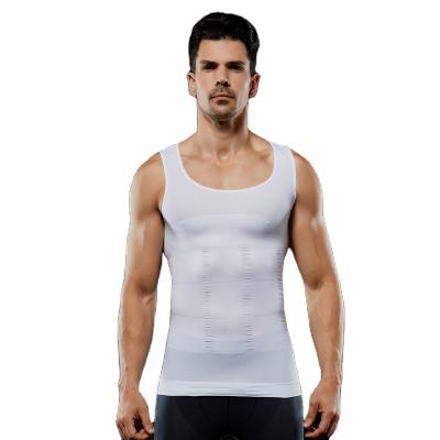 China Antibacterial Custom Made Ab Shirt Men's Abdominal Pressure Slimming Vest Corset Multiple Logo Shapewear For Sports for sale