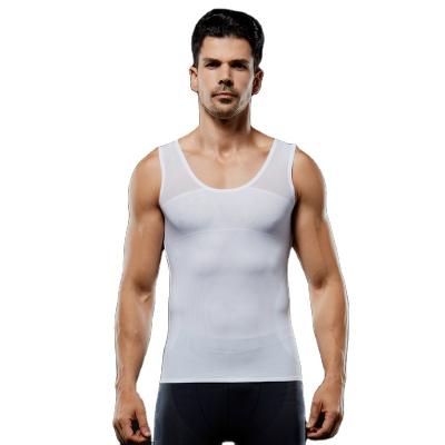 China 2022 Factory Outlet Antibacterial Wonderience Invisible Shapwear Slimming Body Corset Vest Shirt For Men for sale