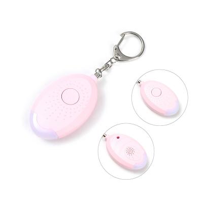 China Key Chain Alarm 130DB LED Personal Flashlight Buzzer Personal Alarm Clip Pull Pin Activated Personal Alarm for Backpack Handbag for sale