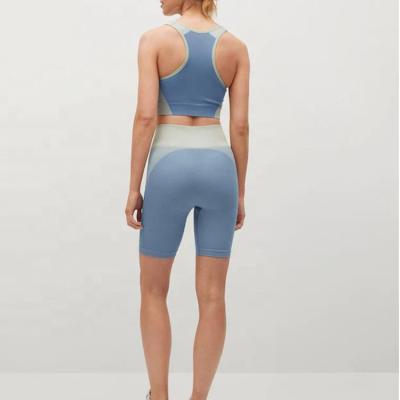 China Selling Slim Shapewear Women Drop Shorts Yoga Suit Sports Wear Breathable Sexy Sleeveless Tops High Waist for sale