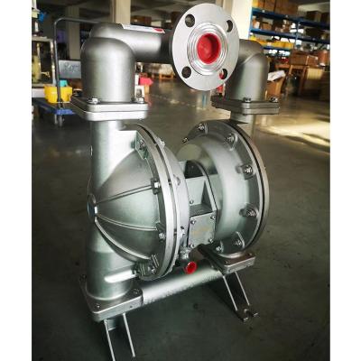 China Commercial Buildings OVELL A20SATTS 316 Stainless Steel Flange Interface Metal Pump Flange Metal Pneumatic Diaphragm Pump for sale