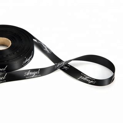 China Wholesale Recyled Custom Printed Silk Ribbon Satin Ribbon Band Grosgrain Ribbon With Logo for sale