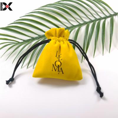 China Custom Shock Resistance Deepking Velvet Drawstring Pouch With Logo Gift Pouch Jewelry Pouch for sale