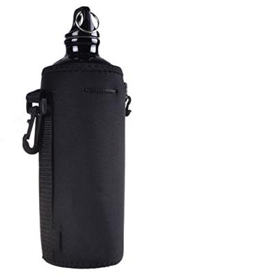 China EDIOM Insulated Neoprene Water Bottle Holder with Carabiner and Strap for sale