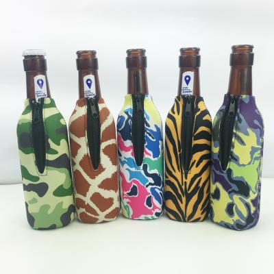 China Customized Folding Insulated Neoprene 330ml Beer Bottle Insulated Cooler Bag for sale