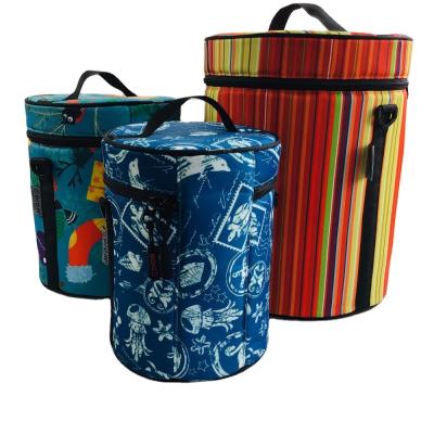 China EDIOM Waterproof Custom Printed Thermal Insulated Cooler Carrier Bag With Detachable Shoulder Strap for sale