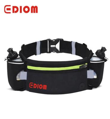 China With Running Outdoor Sports Neoprene BPA Free Water Bottles Walking Increasing Waist Hydration Belt Fanny Pack With BPA Free Water Bottles for sale