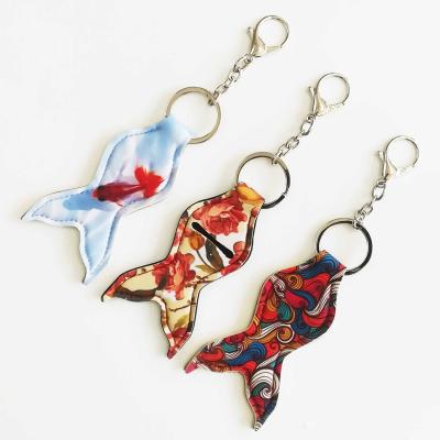 China Fashion Casual Women Cute Key Chain Charms for Girls, Custom Luxury Logo Keychain Key Chain, Neoprene Key Chain Wholesale Pouch for sale