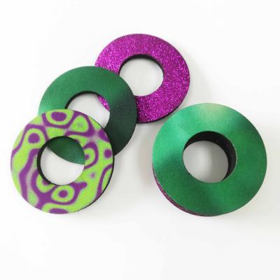 China wholesale custom printed donut 5mm EDIOM Logo Rubber Neoprene Motocross Grip for sale