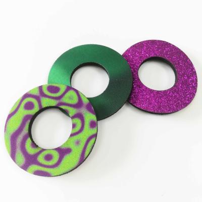 China Street Bike Parts EDIOM Wholesale Custom Printed Donut Logo Rubber Neoprene Motocross Grip for sale