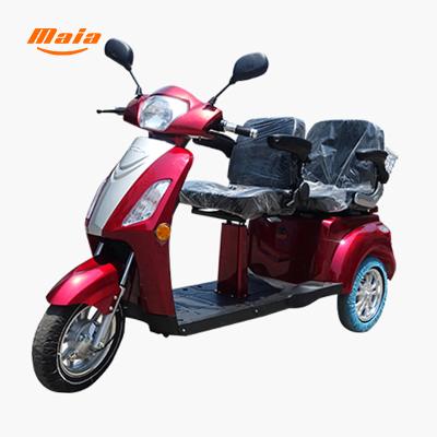 China Hot selling unisex factory electric tricycle old people mobility 650W electric scooter with double seat electric tricycles for sale