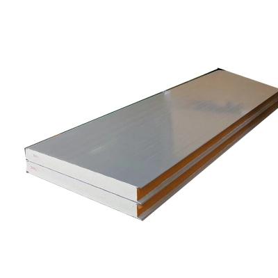 China Modern PU Polyurethane Insulated Color Galvanized Steel Plate Roof Sandwich Panel for sale