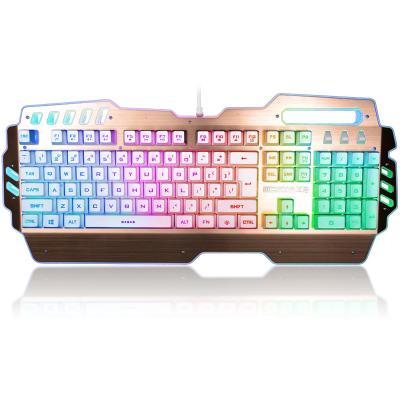 China Custom LED PC Gaming Keyboard Alumium Alloy Plate With ABS Plastic Base for sale