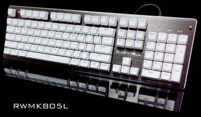 China Teclado mecânico impermeável do metal do diodo emissor de luz do RGB com base plástica do ABS à venda