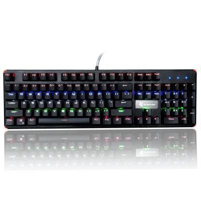 China Computer Ergonomic Gaming Keyboard Anti Ghosting Blue Switch USB 2.0 for sale