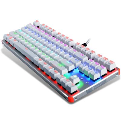 Chine Clavier ergonomique de jeu de 3 clés de la couleur 87 avec le commutateur de bleu de contre-jour de LED à vendre