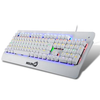 China LED Wired Gaming Keyboard USB Mechanical Keyboard Professionally 104 Keys for sale