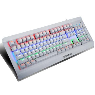 China PC Waterproof Mechanical Keyboard Aluminum Alloy Structure 104 Keys Blue Switch for sale