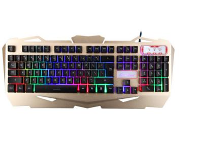 China Korea Layout USB Gaming Keyboard Multimedia With Suspension Keycaps Aluminum Cover for sale