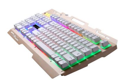 China El verde de Bluetooth llevado enciende para arriba el teclado del juego del arco iris para el teclado del juego de Ipad en venta