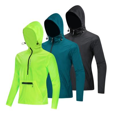 China WOSAWE Cycling Tank Top Pullover Anorak Support Hooded Windproof Outdoor Customization for sale