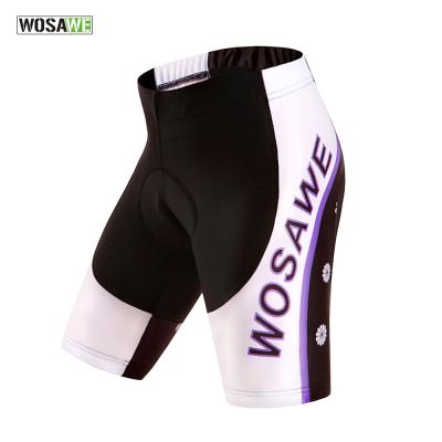 China WOSAWE Antibacterial Women Cycling Cycling Shorts Summer Bicycle Ciclismo MTB Tight Cycling Shorts for sale