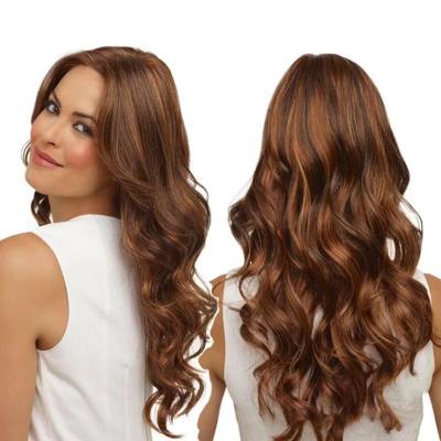 China Best Price Body Wave Synthetic Wig, Gradient Color, Water Wave Synthetic Women's Hair Cover Up for sale