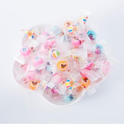 China Natural Custom Sugar Coated Round Shape Multi - Colorful Fruity Sour Bun Candy for sale