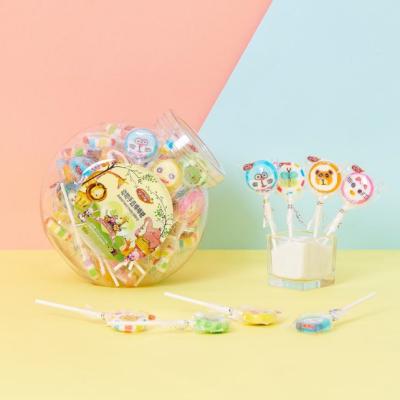 China Natural Hot Sale Animal Shaped Fruit Flavor Candy Lollipop Candy For Bottle for sale