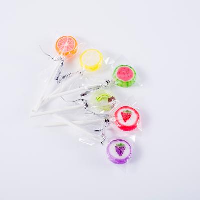 China OEM Factory Supply Natural Handmade Hard Candy Fruity Lollipop for sale