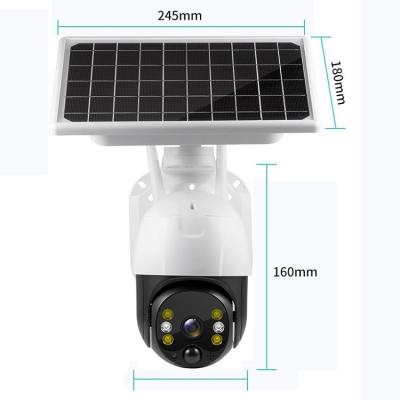 China Human Motion Tracking Ptz 1080p Outdoor Network Camera China Security Dome IP Servalance Cctv Solar Chargeable Dome Mobile Phone With 4g Sim for sale