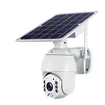 China Human Motion Tracking Sim Card Rechargeable Battery Solar 4g Wifi Outdoor CCTV IP Camera With Solar Panel for sale