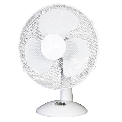 China Space Saving With Cool Wind China Factory Strong 12 Inch Desktop Cooling Fan With 3 Blades for sale