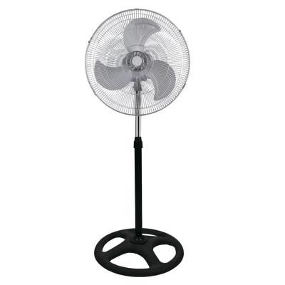 China 18 Inch Metal Stand Fan Chrome Pedestal Fan Air Cooling 3 In 1 Powerful Electric Fan for sale