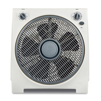 China Best lower noise selling box fan classic 14 inch pp table fans with low timer price and simple lower noise for home appliance for sale