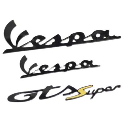 China Durable Motorcycle VESPa Sprint 125/150 Motorcycle GTS300 Black Font Blacked Out LOGO Car Sticker for sale