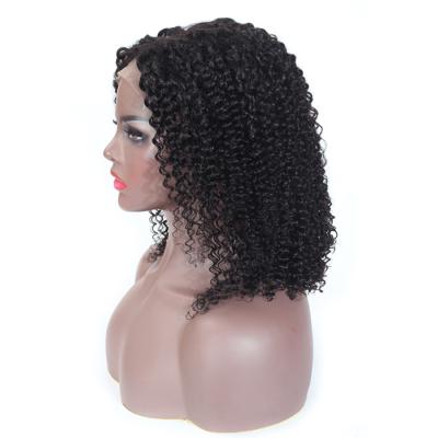 China Raw Virgin Cambodian Curly Hair Bob Wigs Natural Hair Wig Short Curly Curly Preplucked Curly With Baby Hair RUBE for sale