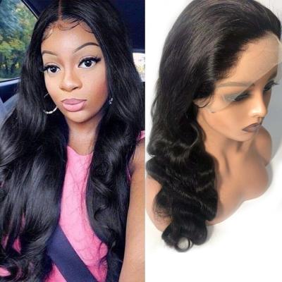 China Body Wave Cuticle Aligned Natural Hairline RUBE Front Wigs Body Wave Grade 11A Lace Wigs Peruvian Hair T Piece Wig Natural Hairline for sale