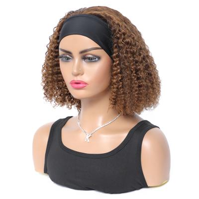 China Curly Curly Virgin Cuticle Aligned Wig RUBE Kinky Curly Bob Wig Cambodian Hair Piano Color Human Hair Wigs for sale