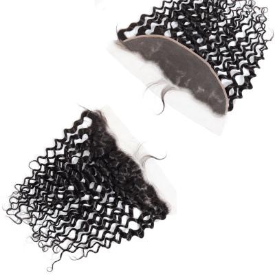 China New Arrival Hot Selling Water Wave 13x4 Lace Frontal Closure 100% Cambodian Hair Water Wave Hair RUBE Hair for sale