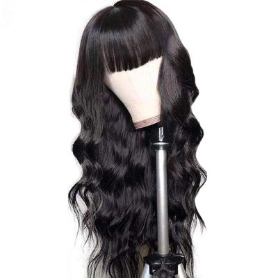 China Body Wave Cuticle Aligned Virgin Human Hair Wig Machine Made Malaysian Hair Body Wave Hair No Shedding No Tangle RUBE for sale