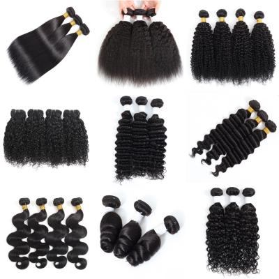 China Indian Raw Virgin Hair Body Wave Cuticle Aligned Bundle Hair Vendors Straight Body Deep Wave Curly Hair Weave Bundles 11 A Grade for sale