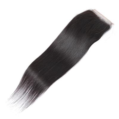 China Brazilian Hair 100 Silky Straight Wholesale Silky Straight Human Hair 4x4 Lace Closure Hairline RUBE Natural Wave Hairline RUBE for sale