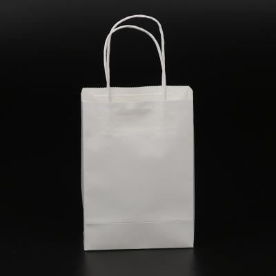 China Food Grade Brown Paper Sack Biodegradable Shopping Bag With Own Logo , Kraft Paper Bag With Handle for sale