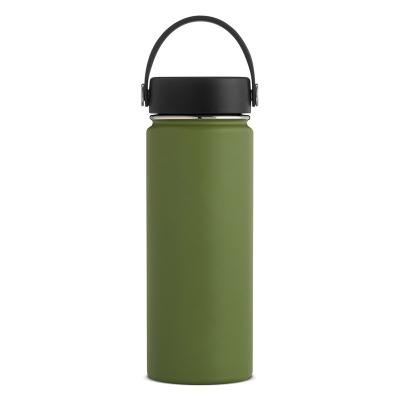 China Custom Stocked Wide Mouth 20oz 30oz 40oz 64oz 48oz 32oz Flask 304 Stainless Steel Travel Thermal Sports Water Bottle Laser Engrave Logo for sale