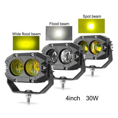 China Diecasting aluminum alloy housing Spot Auxiliary Light 4 Inch ATV UTV Offroad Car Truck Led Driving Lights for sale