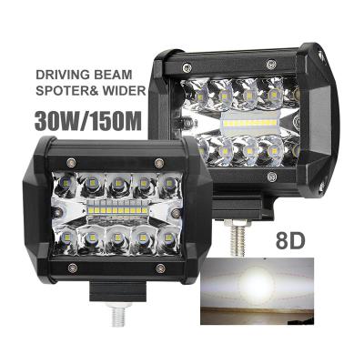 China housin Wholesale LED Optical Guide 3 Rows 40W 60W 120W 180W Die Cast Aluminum Offroad LED Light Bar for sale