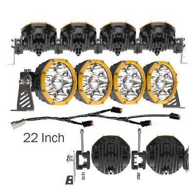 China 22Inch 12V 24V Spot Beam Car LED Die-cast Aluminum Housing Combo Offroad Light Bar For UTV ATV Trucks for sale