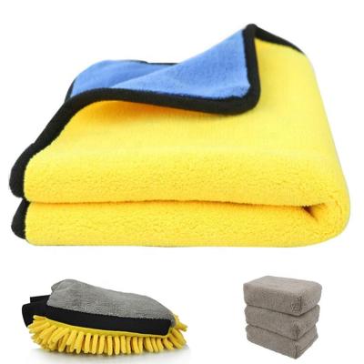 China Super Absorbent Wash Station Kit Microfiber Cleaning Cloths Towels Rags Sponges Wash Mitt for sale