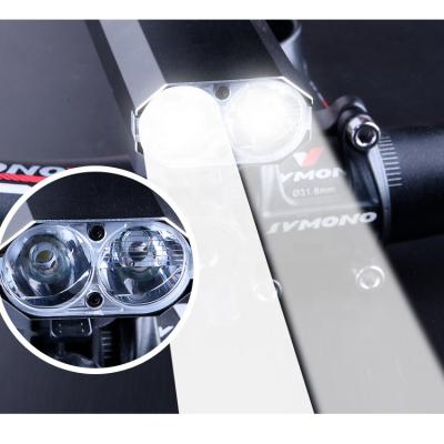 China Double T6 Beads High Beam Low Beam Integrated Bicycle Light Specifications 101*38.6*36mm for sale